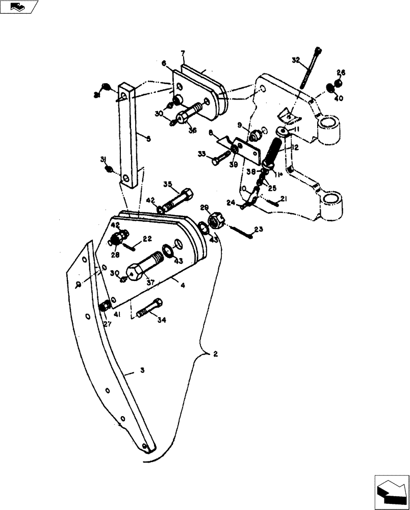 Схема запчастей Case IH 9000 SERIES - (75.200.05) - SPRING TRIP SHANK ASSEMBLY (75) - SOIL PREPARATION