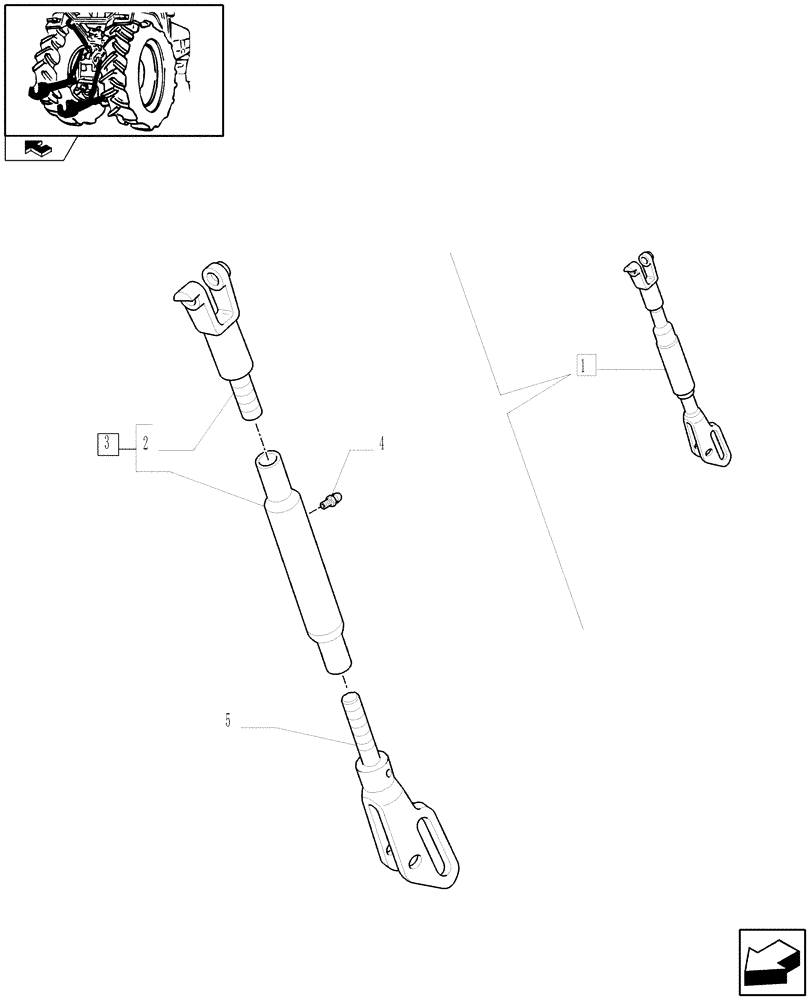 Схема запчастей Case IH FARMALL 105U - (1.89.6/ B) - IMPLEMENT CARRIER - TIE-ROD - BREAKDOWN (09) - IMPLEMENT LIFT