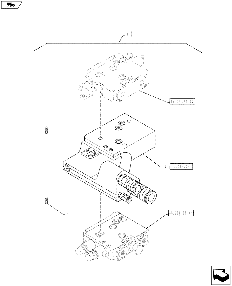 Схема запчастей Case IH PUMA 130 - (88.035.08) - DIA KIT, HYDRAULIC "POWER BEYOND" SLICE WITH FLAT FACE COUPLERS (88) - ACCESSORIES