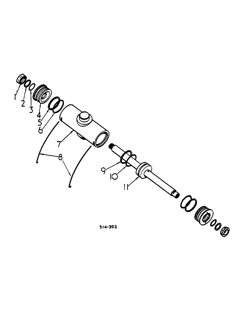 Схема запчастей Case IH 484 - (0A02-2) - POWER STEERING CYLINDER (07) - HYDRAULICS