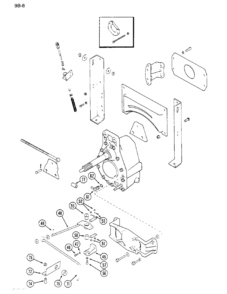 Схема запчастей Case IH 1640 - (9B-08) - ROTOR DRIVE, P.I.N. JJC0024223 AND AFTER, (CONT) (14) - ROTOR, CONCANVES & SIEVE