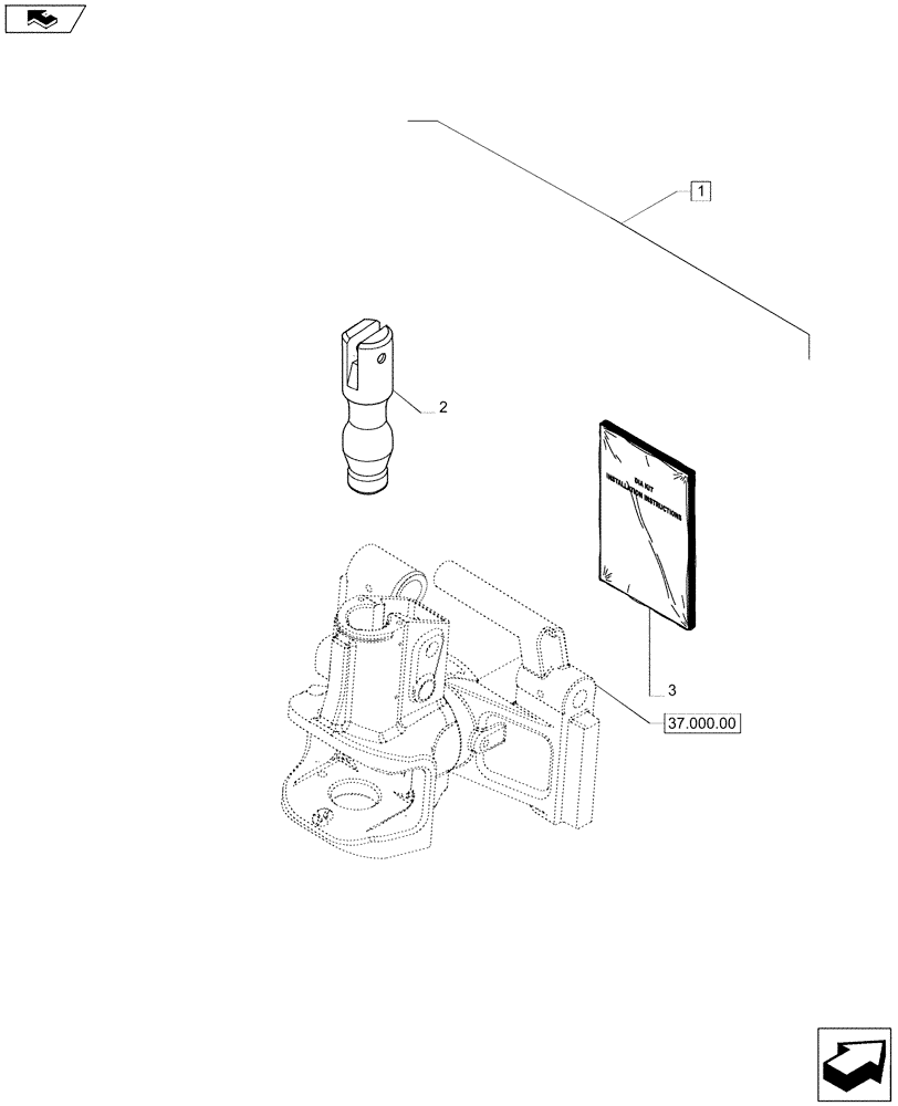 Схема запчастей Case IH PUMA 185 - (88.037.15) - DIA KIT - SWIVEL COUPLING (88) - ACCESSORIES