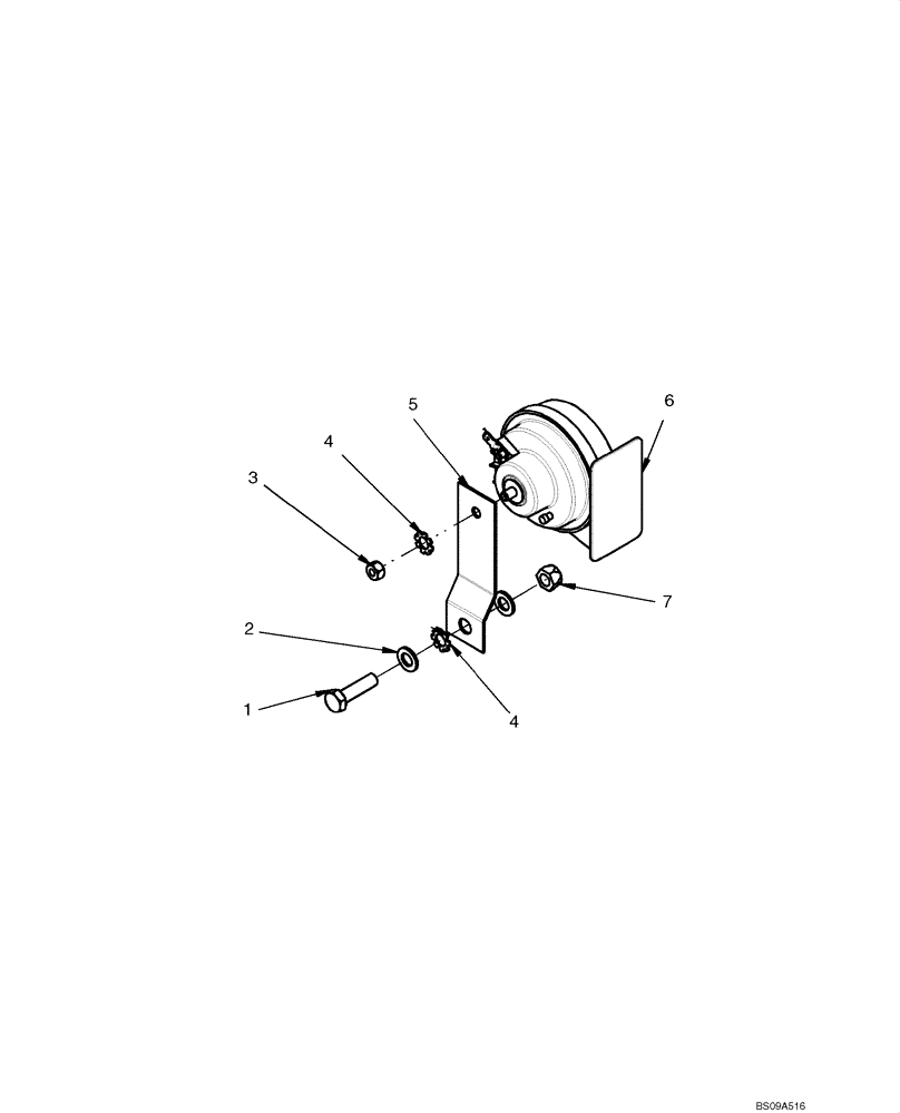 Схема запчастей Case IH 420CT - (04-28A) - HORN - MOUNTING (04) - ELECTRICAL SYSTEMS