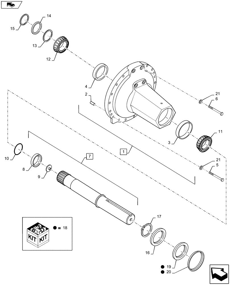 Схема запчастей Case IH MX230 - (06-42) - REAR AXLE - 4 X 120 INCH (06) - POWER TRAIN