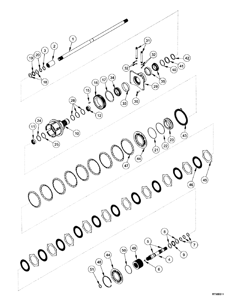 Схема запчастей Case IH MX240 - (6-112) - POWER TAKE-OFF ASSEMBLY, INPUT SHAFT (06) - POWER TRAIN