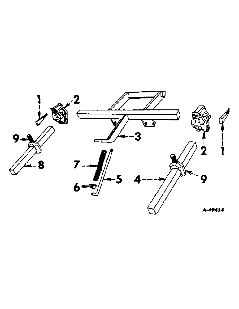 Схема запчастей Case IH 184 - (A-10) - PLANTER ATTACHING UNIT, 184 PLANTER 