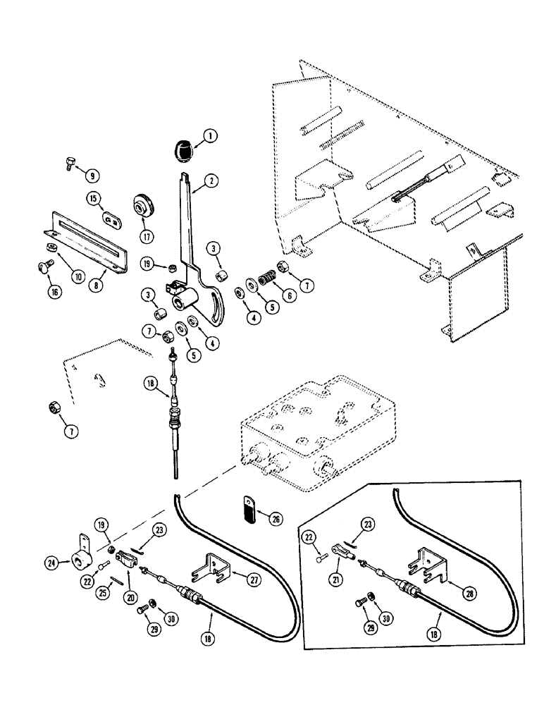 Схема запчастей Case IH 1370 - (206) - D.O.M. SYSTEM, D.O.M. CONTROLS (09) - CHASSIS/ATTACHMENTS