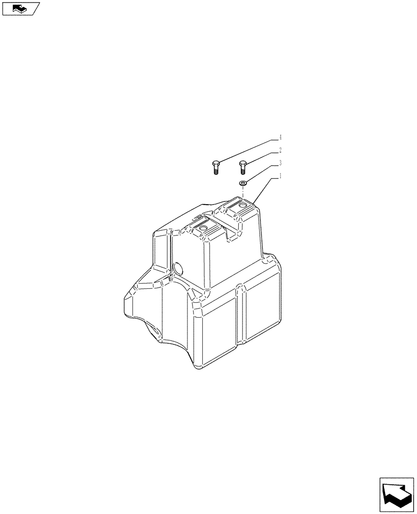 Схема запчастей Case IH PUMA 170 - (37.140.0202) - ADDITIONAL WEIGHT PACKAGE - LOWER FRONT WEIGHT (400 KG) (VAR.728681) (37) - HITCHES, DRAWBARS & IMPLEMENT COUPLINGS