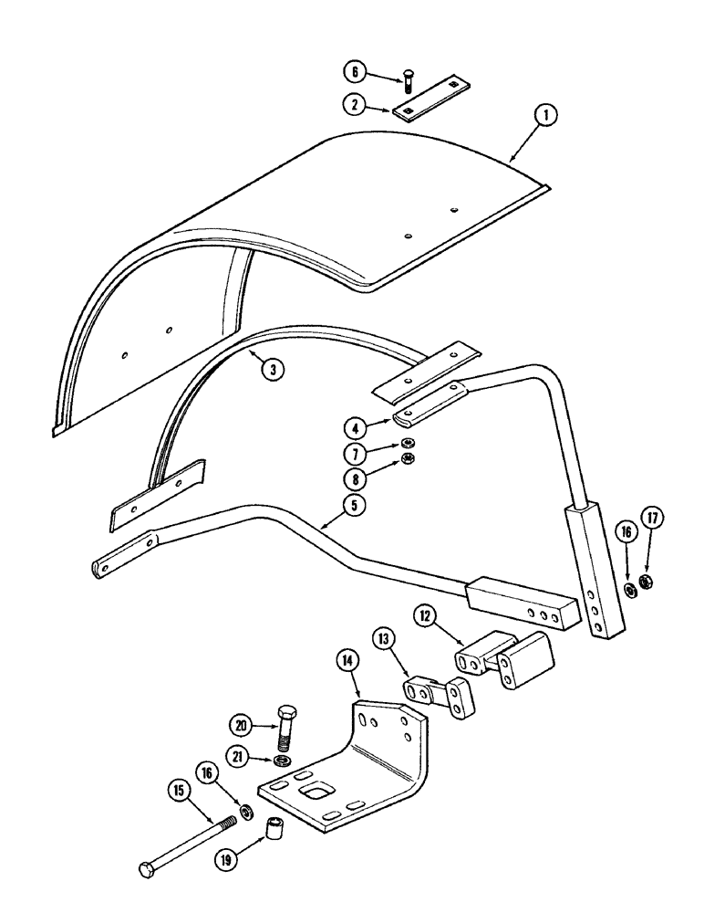 Схема запчастей Case IH 1896 - (9-456) - FRONT FENDERS, MFD TRACTORS (09) - CHASSIS/ATTACHMENTS