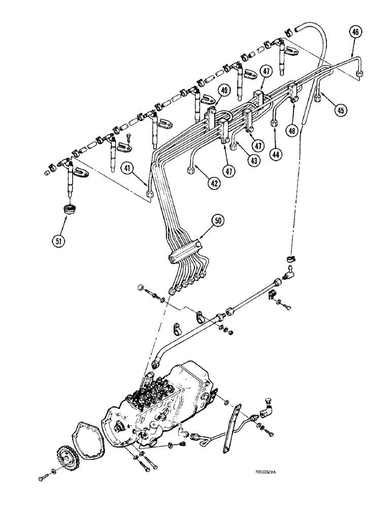 Схема запчастей Case IH 1680 - (3-04) - FUEL INJECTION SYSTEM, DTI-466C DIESEL ENGINE (CONTD) (02) - FUEL SYSTEM