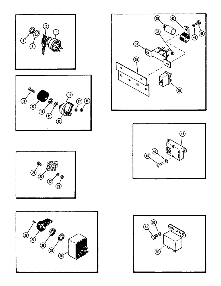 Схема запчастей Case IH 2870 - (082) - INSTRUMENT PANEL COMPONENTS (04) - ELECTRICAL SYSTEMS