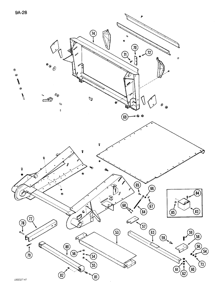 Схема запчастей Case IH 1680 - (9A-28) - FEEDER HOUSING AND ADAPTER (CONTD) (13) - FEEDER