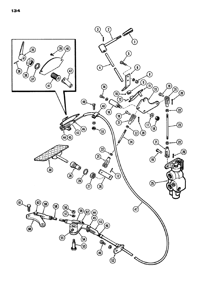 Схема запчастей Case IH 1200 - (134) - REAR STEERING CONTROL LINKAGE (05) - STEERING