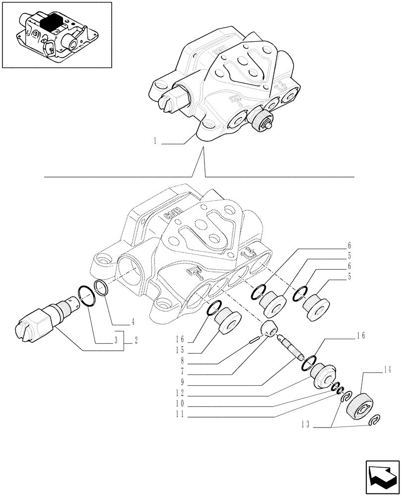 Схема запчастей Case IH MXU130 - (1.82.7/ D) - INCOMING SIDE PANEL - PARTS COMPONENTS (07) - HYDRAULIC SYSTEM