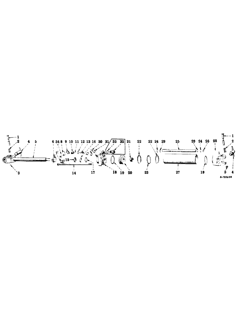 Схема запчастей Case IH 300 - (K-4) - HYDRAULIC CYLINDER 2-1/2 X 8, FOR TRACTORS WITH 7/8-14 STRAIGHT THREAD HYDRAULIC OUTLETS - 300 BLADE 