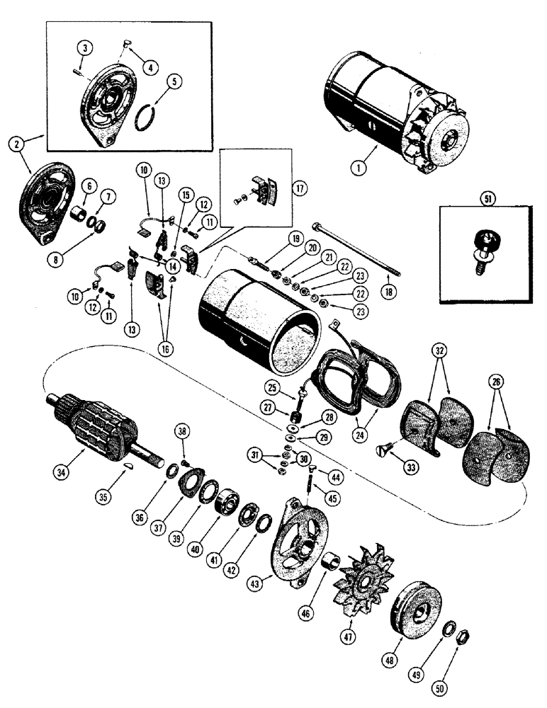 Схема запчастей Case IH 660 - (422) - D27034 GENERATOR, 188 DIESEL ENGINE 