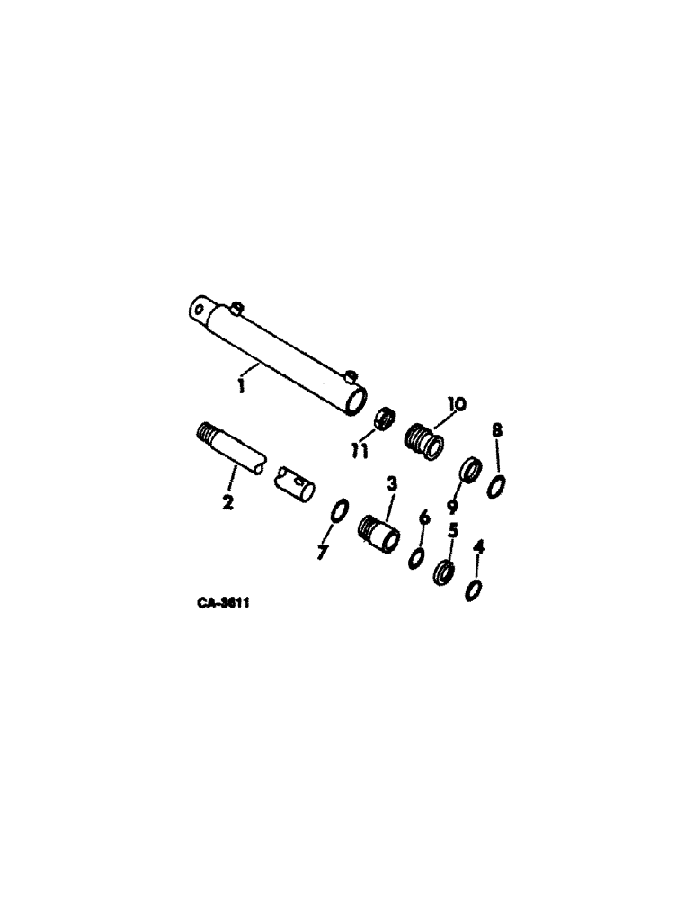 Схема запчастей Case IH 815 - (10-33) - HYDRAULICS, MASTER CYLINDER, FOR USE W/REEL LIFT (07) - HYDRAULICS