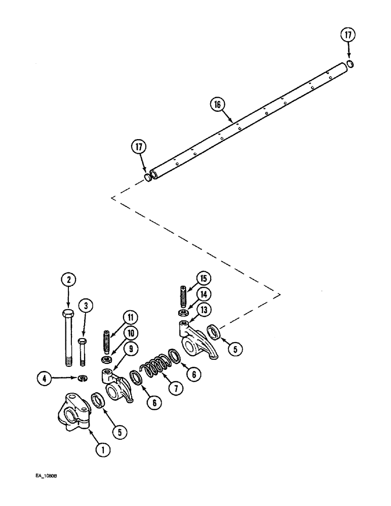 Схема запчастей Case IH 3220 - (2-044) - VALVE MECHANISM (02) - ENGINE