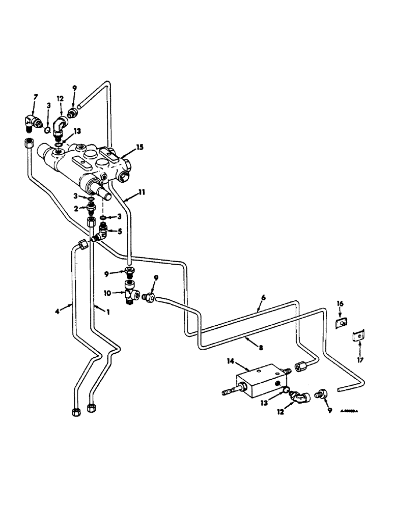 Схема запчастей Case IH 2544 - (F-19) - HYDS. SYSTEM, DRIVE CONTROL, RELIEF VALVE, TUBES AND RELATED PARTS, INTL HYDROSTATIC DRIVE TRACTORS (07) - HYDRAULIC SYSTEM