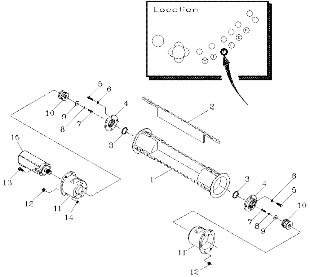 Схема запчастей Case IH 7700 - (A05[08]) - BOTTOM ROLLER {F} Mainframe & Functioning Components