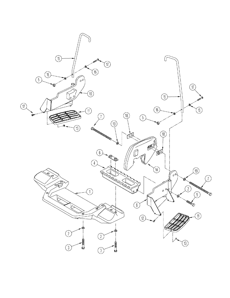 Схема запчастей Case IH STX275 - (09-46) - WEIGHTS - FRONT FRAME, BSN JEE0107304 (09) - CHASSIS