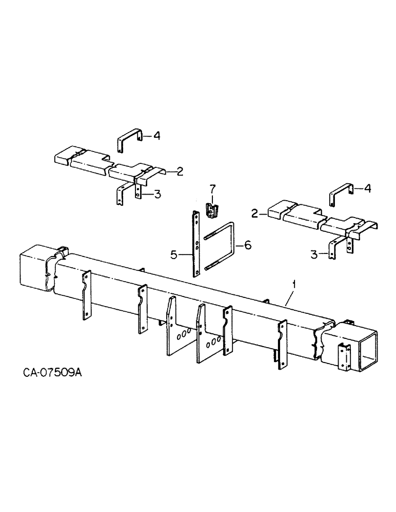 Схема запчастей Case IH 800 - (03-03) - FRAME, FRAME AND CONNECTIONS, UNITS F, G AND M (09) - CHASSIS/ATTACHMENTS