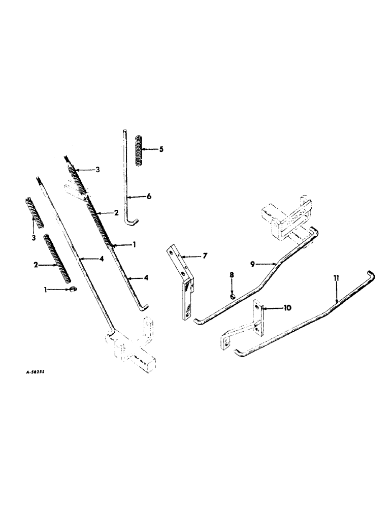 Схема запчастей Case IH 261 - (P-25) - STABILIZER ROD AND BRACKET 