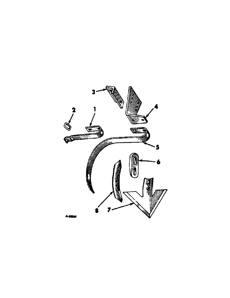 Схема запчастей Case IH 330 - (N-10) - CENTER TOOTH ATTACHMENT 