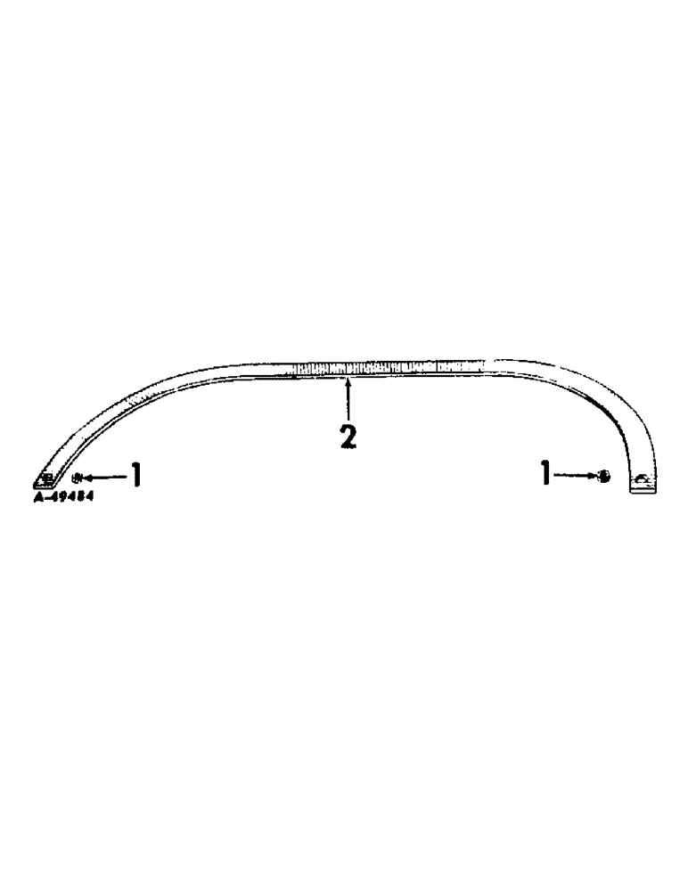 Схема запчастей Case IH INTERNATIONAL - (A-22[A]) - REAR SECTIONS, JOCKEY ARCH, 28 TO 42 IN. ROWS 