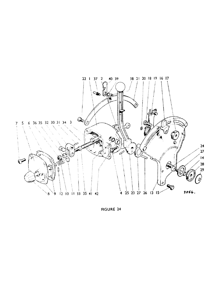 Схема запчастей Case IH 770B - (040) - CONTROL LEVER AND QUADRANT (07) - HYDRAULIC SYSTEM