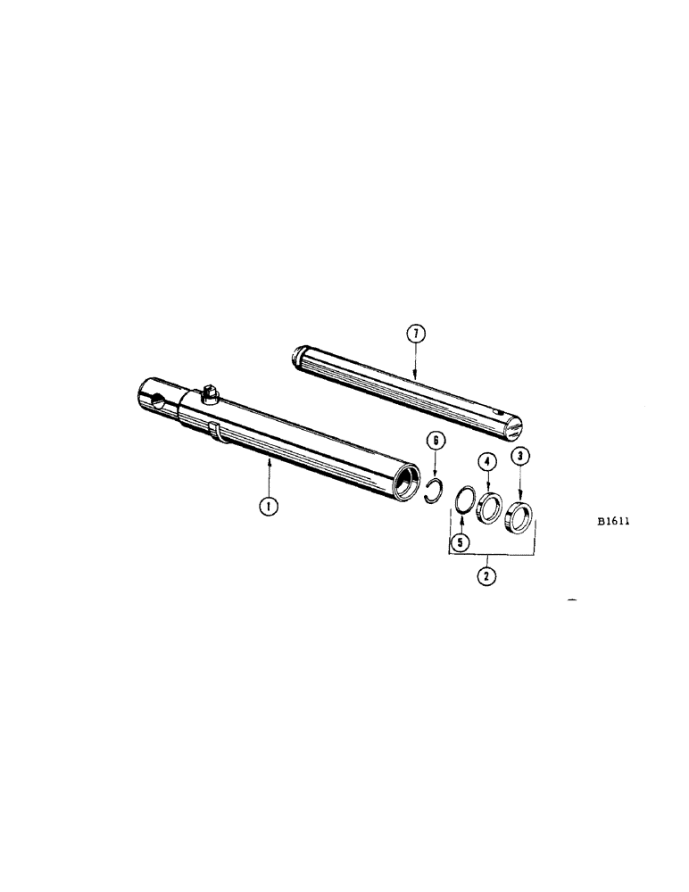 Схема запчастей Case IH 950 - (064[1]) - PARTS FOR FHO42911 REEL LIFT CYL 