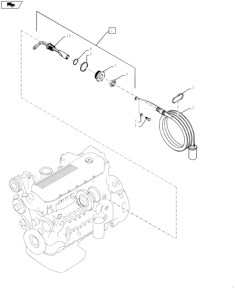 Схема запчастей Case IH STEIGER 350 - (10.254.04) - BLOCK HEATER - 240 VOLT - STEIGER 350 (10) - ENGINE