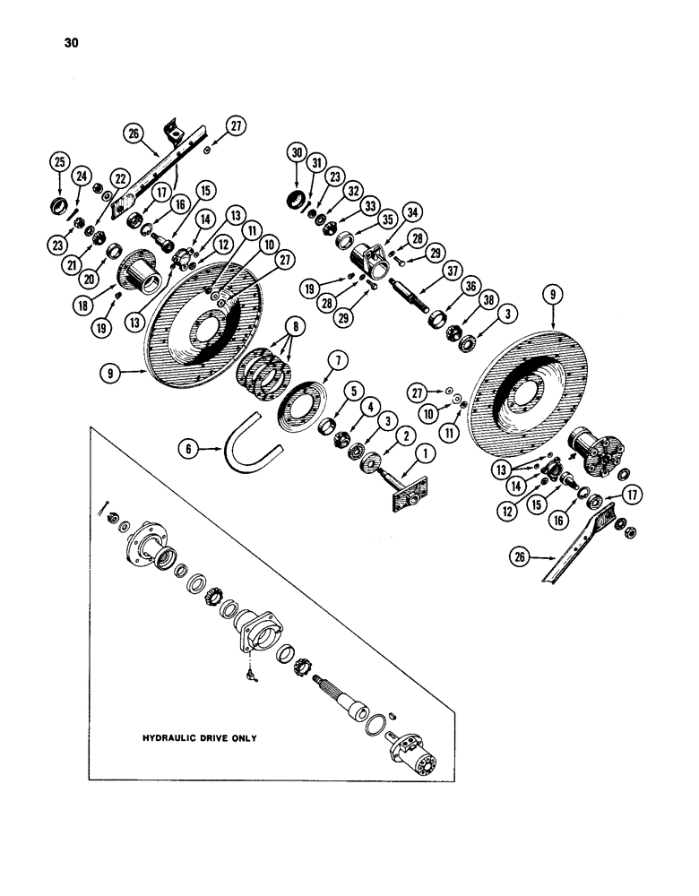 Схема запчастей Case IH 86 - (30) - REEL ASSEMBLY, CONTINUED 