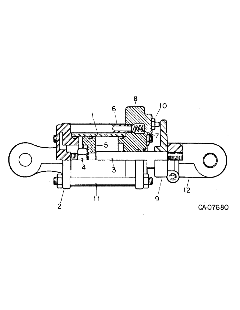 Схема запчастей Case IH 415 - (B-25) - HYDRAULIC CYLINDER 3.5 X 16, CROSS 