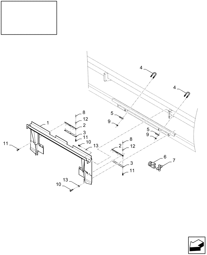 Схема запчастей Case IH 2040 - (18.84111744[01]) - DIA : ADDITIONAL HEADER PARTS - AXIAL FLOW - C909 (18) - ACCESSORIES