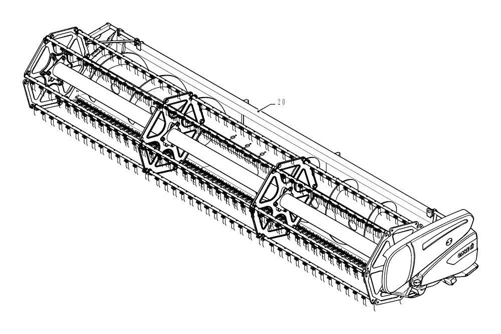 Схема запчастей Case IH 2030 - (0.0016[01]) - PICTORIAL OVERVIEW 1/1 - COMPLETE UNIT (00) - GENERAL