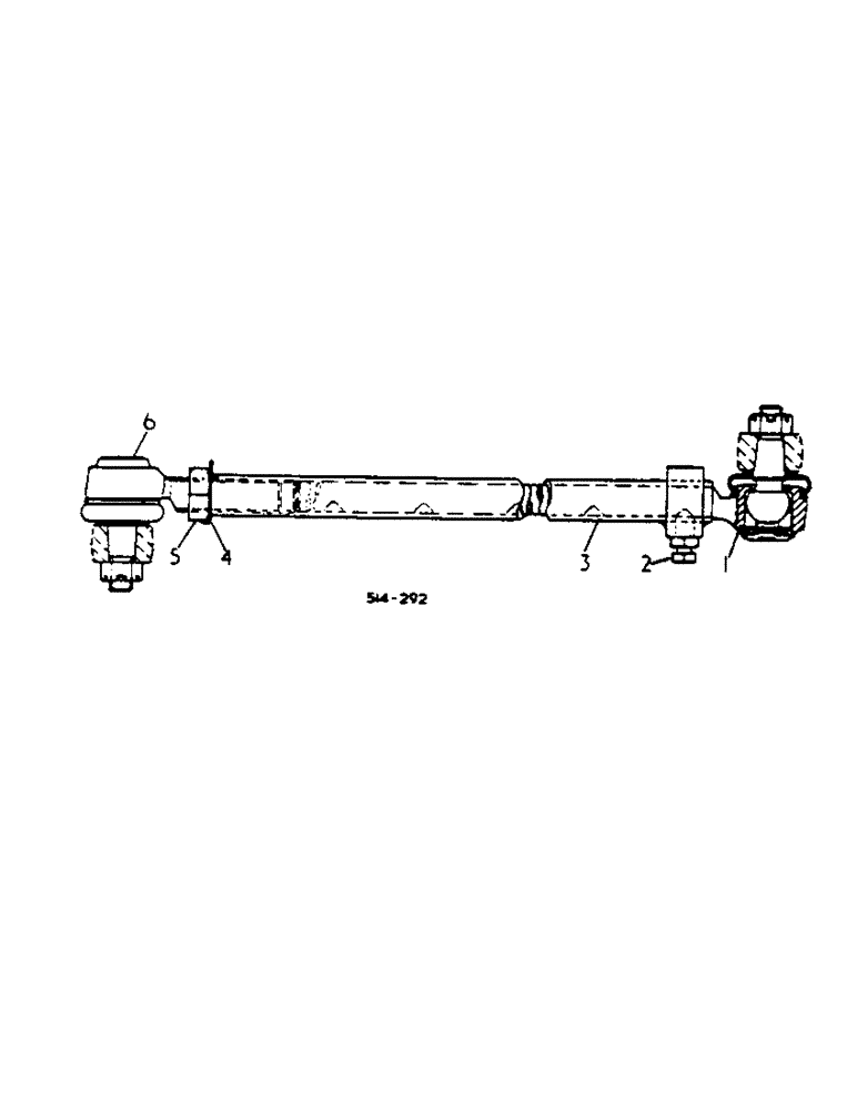 Схема запчастей Case IH 674 - (14-10) - TIE ROD ASSEMBLY - 3116321R91 Suspension