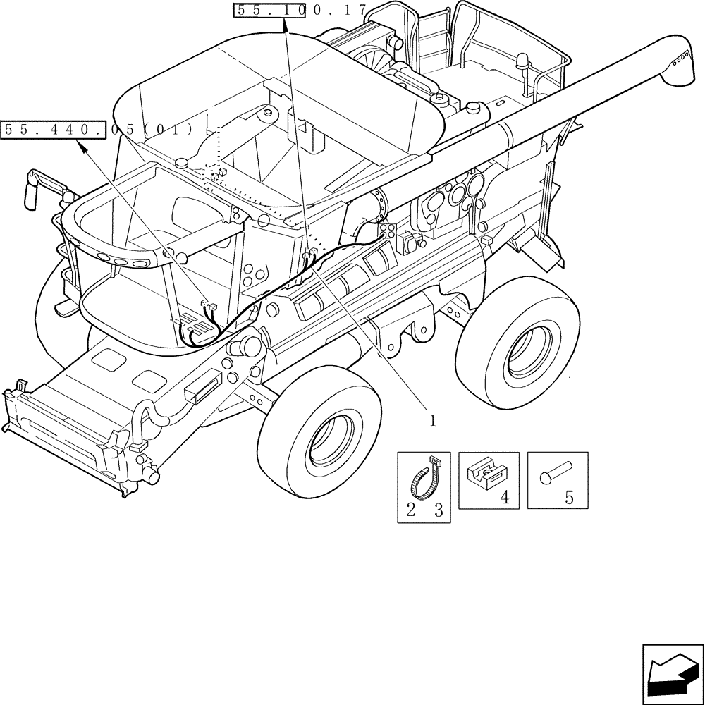 Схема запчастей Case IH 7230 - (55.100.37) - WIRE HARNESS, EXPANSION (55) - ELECTRICAL SYSTEMS