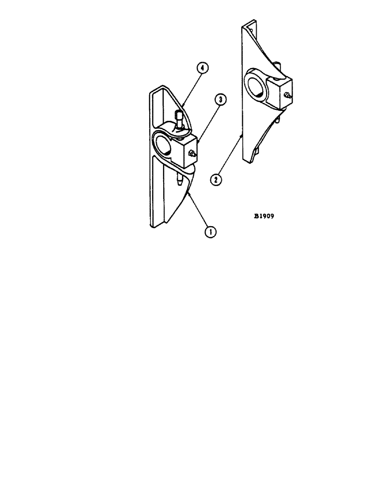 Схема запчастей Case IH 1060 - (064) - HEADER PIVOT BRACKETS (58) - ATTACHMENTS/HEADERS