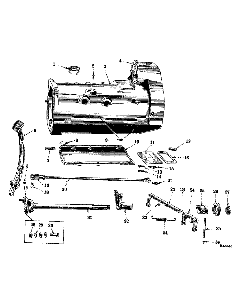 Схема запчастей Case IH FARMALL H - (107) - CHASSIS, CLUTCH CONNECTIONS (12) - CHASSIS