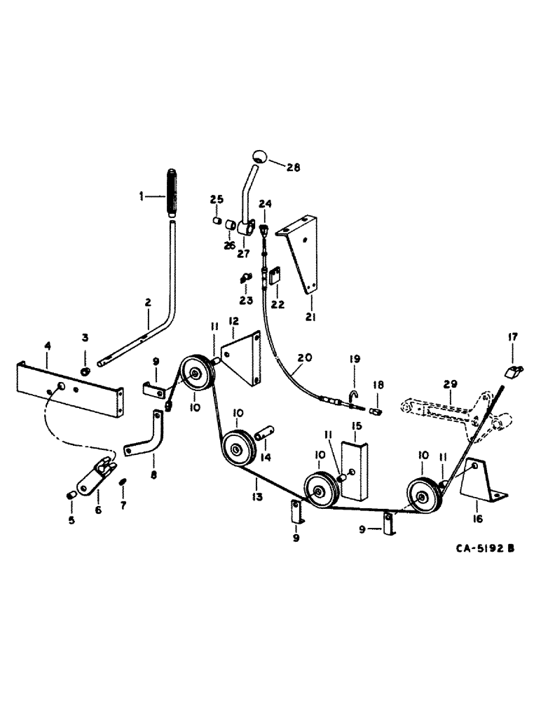 Схема запчастей Case IH 1440 - (26-12) - GRAIN TANK, GRAIN TANK UNLOADER CONTROL, S/N 20000 AND BELOW Grain Tank