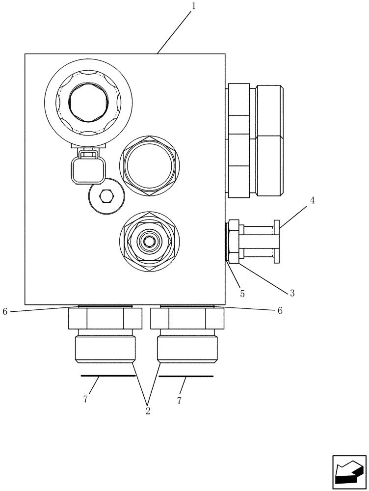 Схема запчастей Case IH 7230 - (35.904.03) - VALVE, CLEANING FAN (35) - HYDRAULIC SYSTEMS