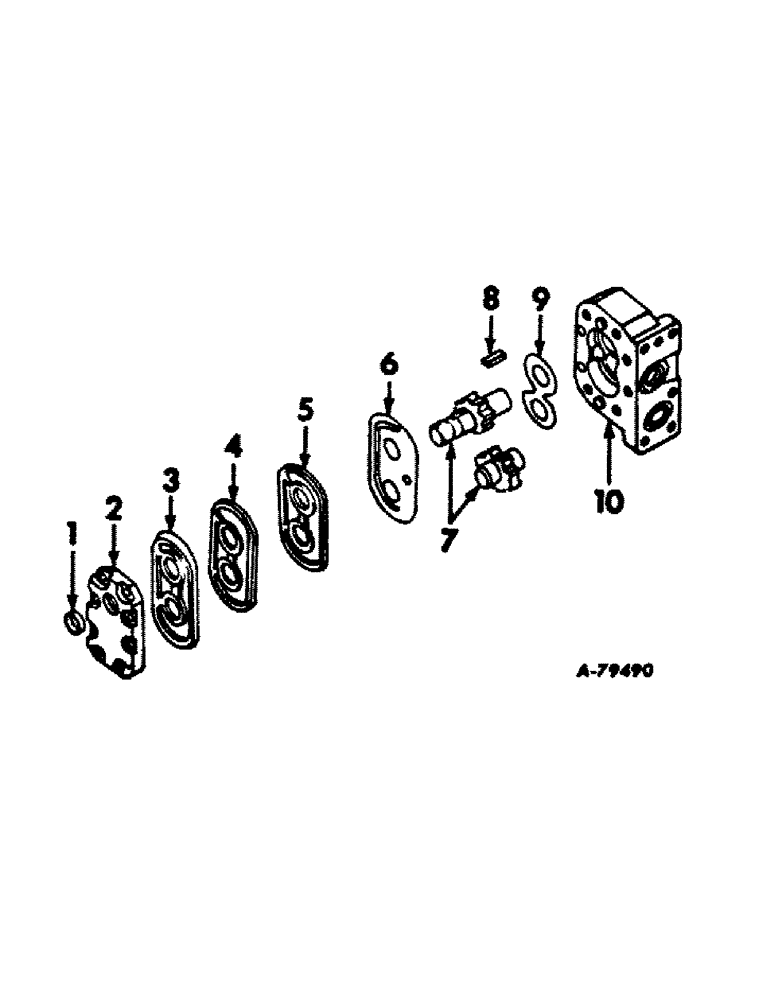 Схема запчастей Case IH 21206 - (F-08[1]) - HYDRAULIC SYSTEM, HYDRAULIC PUMP, THOMPSON, 9 GPM (07) - HYDRAULIC SYSTEM