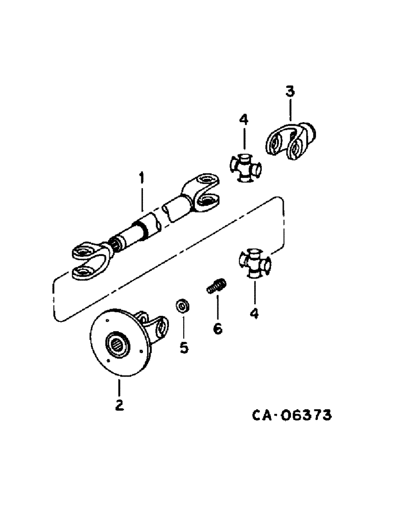 Схема запчастей Case IH 1470 - (07-09) - DRIVE TRAIN, MAIN DRIVE SHAFT Drive Train