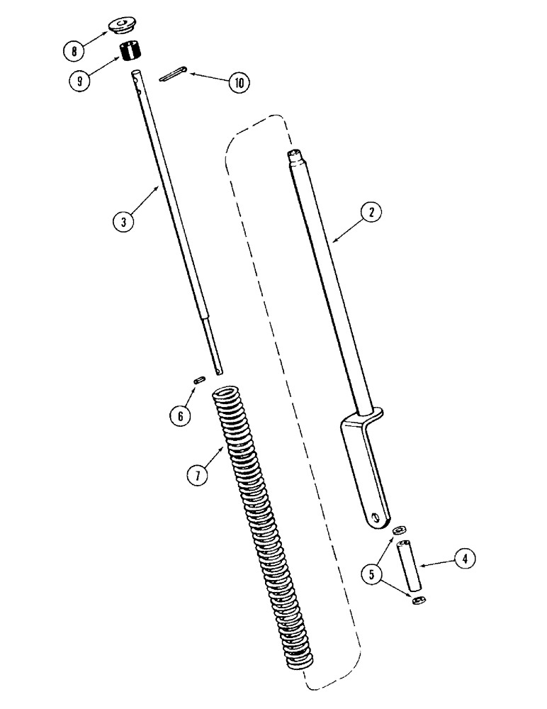 Схема запчастей Case IH 2394 - (9-032) - HOOD LIFT CYLINDER (09) - CHASSIS/ATTACHMENTS