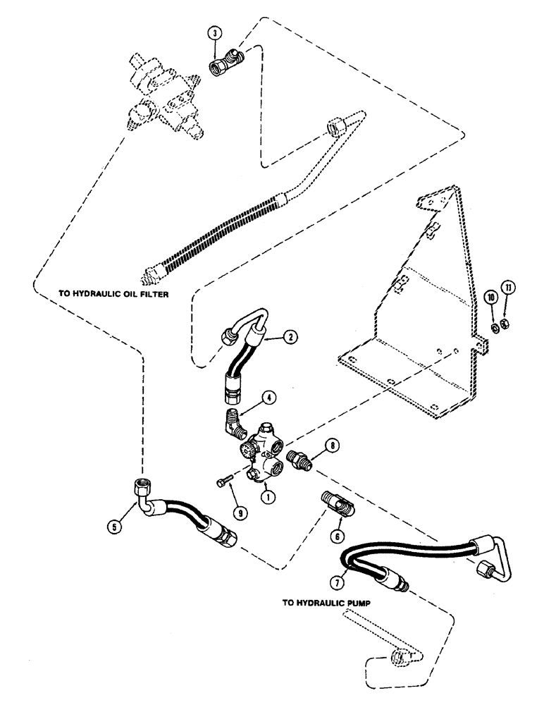 Схема запчастей Case IH 2470 - (158) - FLOW DIVIDER KIT, REAR STEERING (05) - STEERING