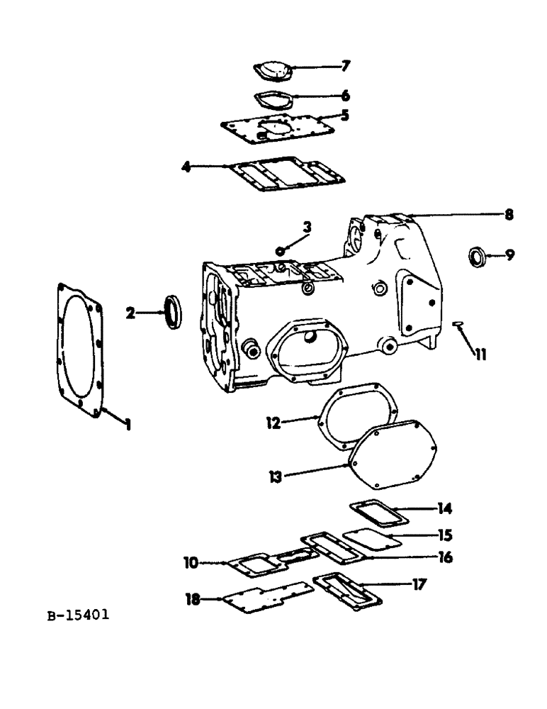 Схема запчастей Case IH 666 - (07-01) - DRIVE TRAIN, CLUTCH HOUSING, 666 AND 686 GEAR DRIVE TRACTORS (04) - Drive Train