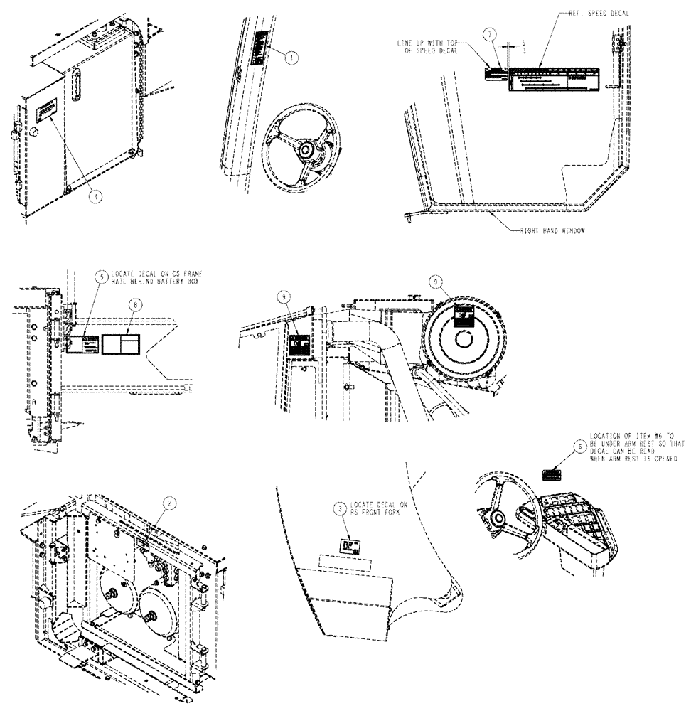 Схема запчастей Case IH TITAN 3520 - (09-003[01]) - LABELS & WARNINGS GROUP (13) - DECALS