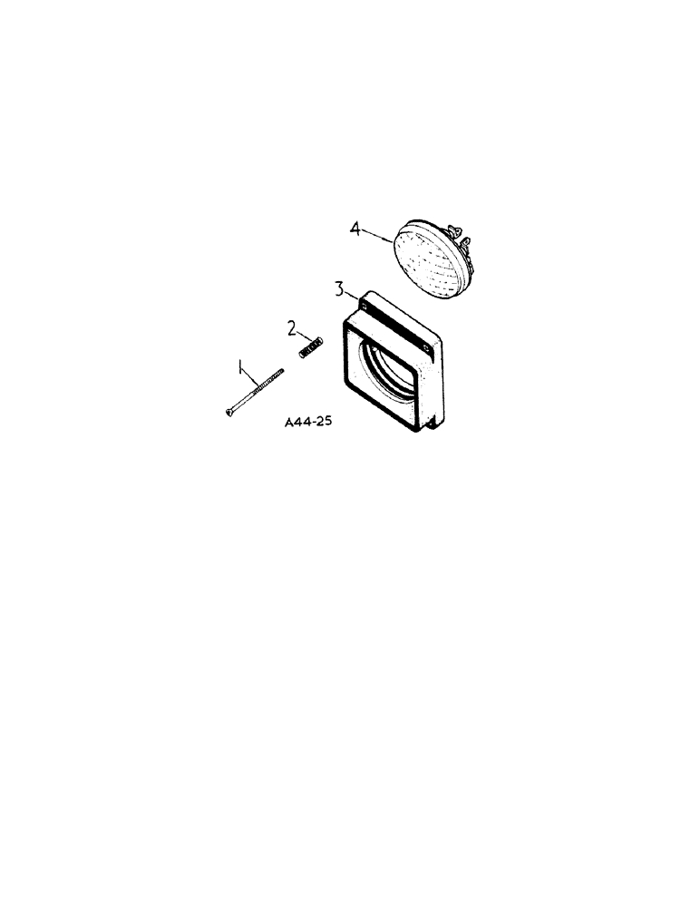 Схема запчастей Case IH 444 - (3-09[A]) - HEADLAMP (04) - ELECTRICAL SYSTEMS