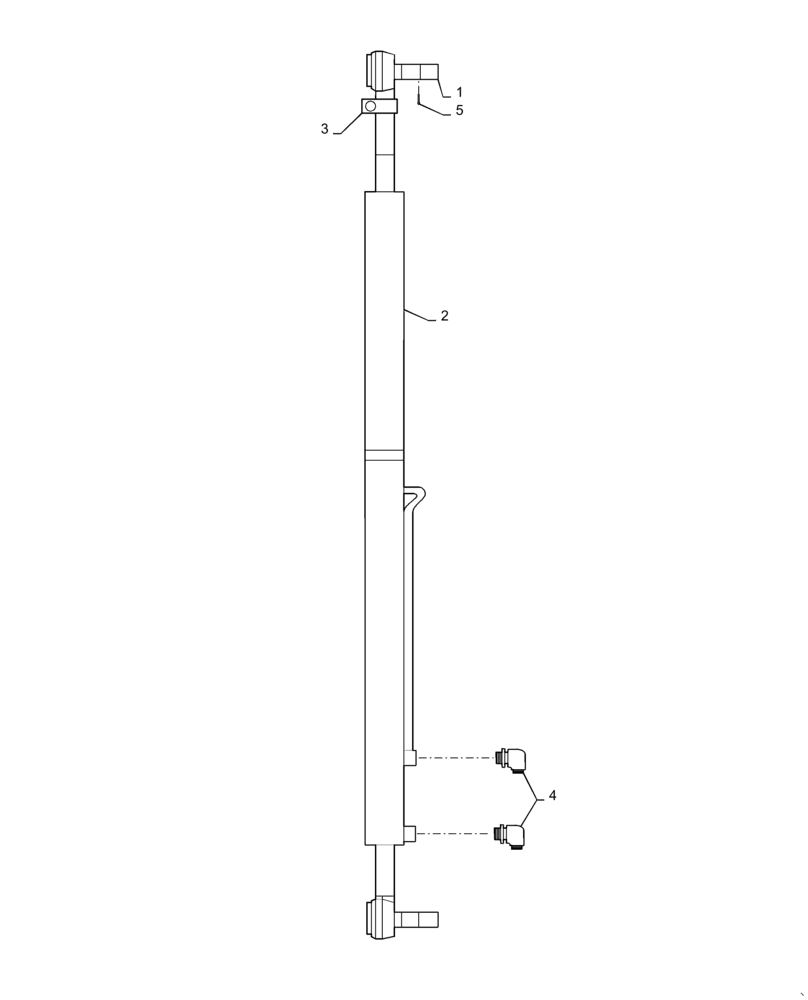 Схема запчастей Case IH 3185 - (06-005) - CYLINDER, TIE ROD ASSEMBLY LH Hydraulic Plumbing